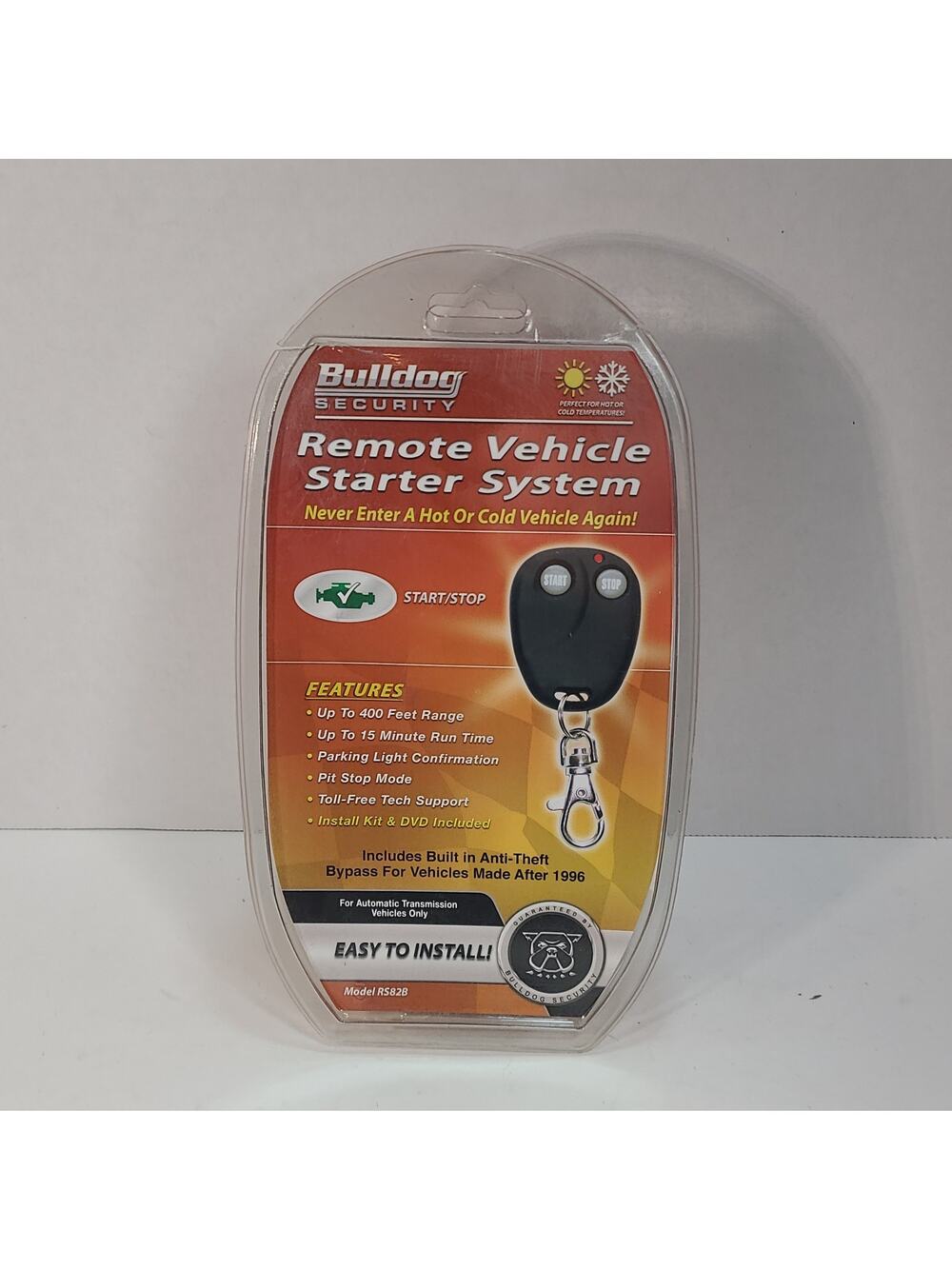 Bulldog Security RS82B Remote Vehicle Starter System 400 Foot Range NEW SEALED